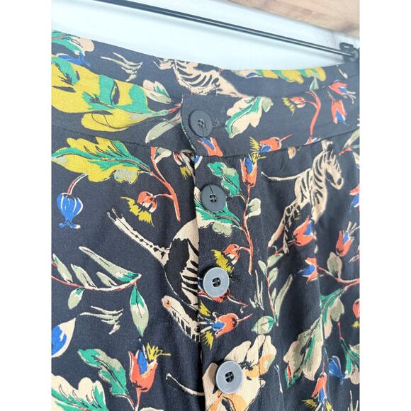 Zara TRF Tropical Zebra Print Pajama Style Pants Womens Medium Avant Garde - Picture 4 of 10